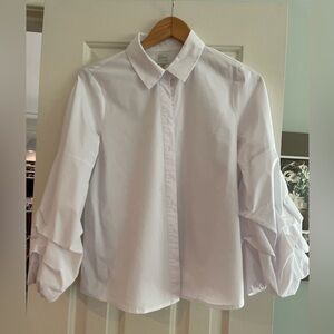 Cupio button-up with puffy lower sleeves. Size M.